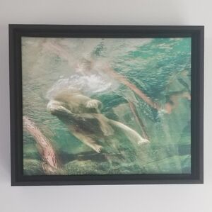 Summer Swim (Abstract Photography) Framed Stretched Canvas